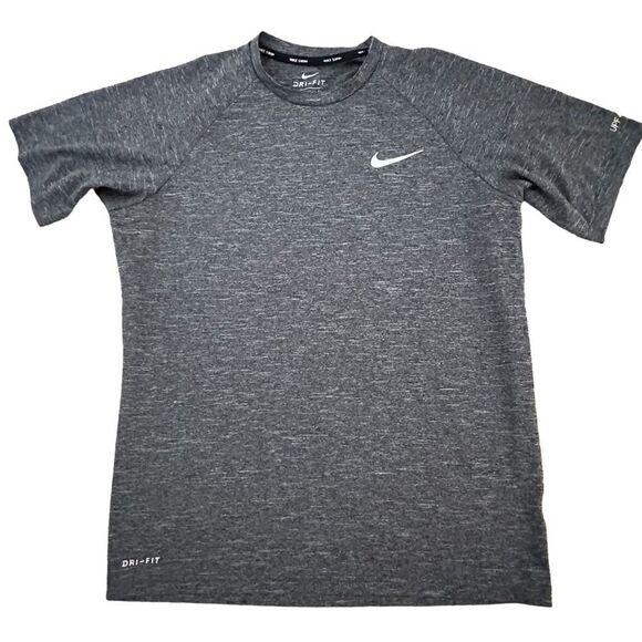 Nike ~ men’s grey Dri-FIT UPF 40+ Hydroguard Swim Tee ~ size Medium - Picture 1 of 7